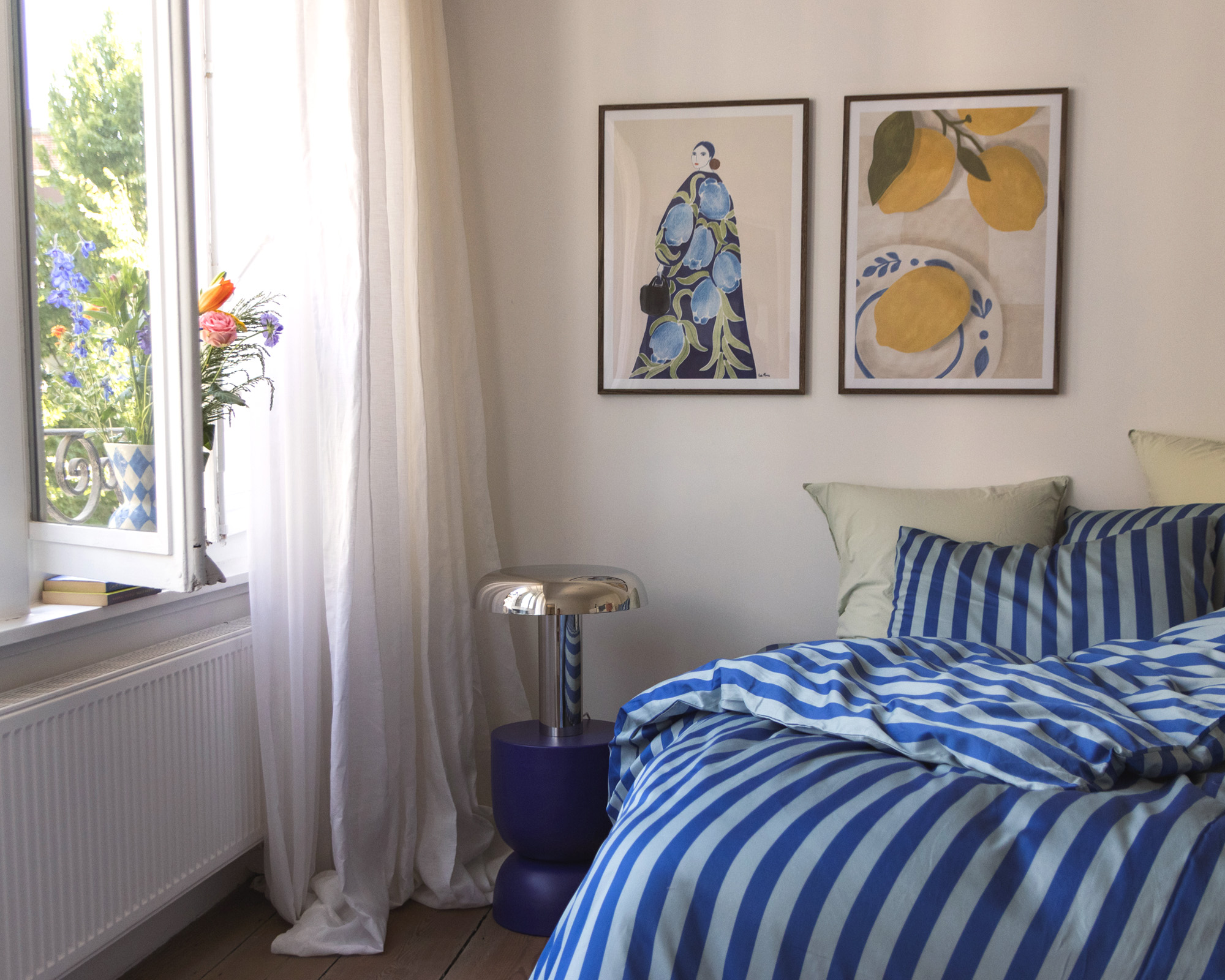 Dekbedset GIULIETTA Atlantic/Mykonos Blue