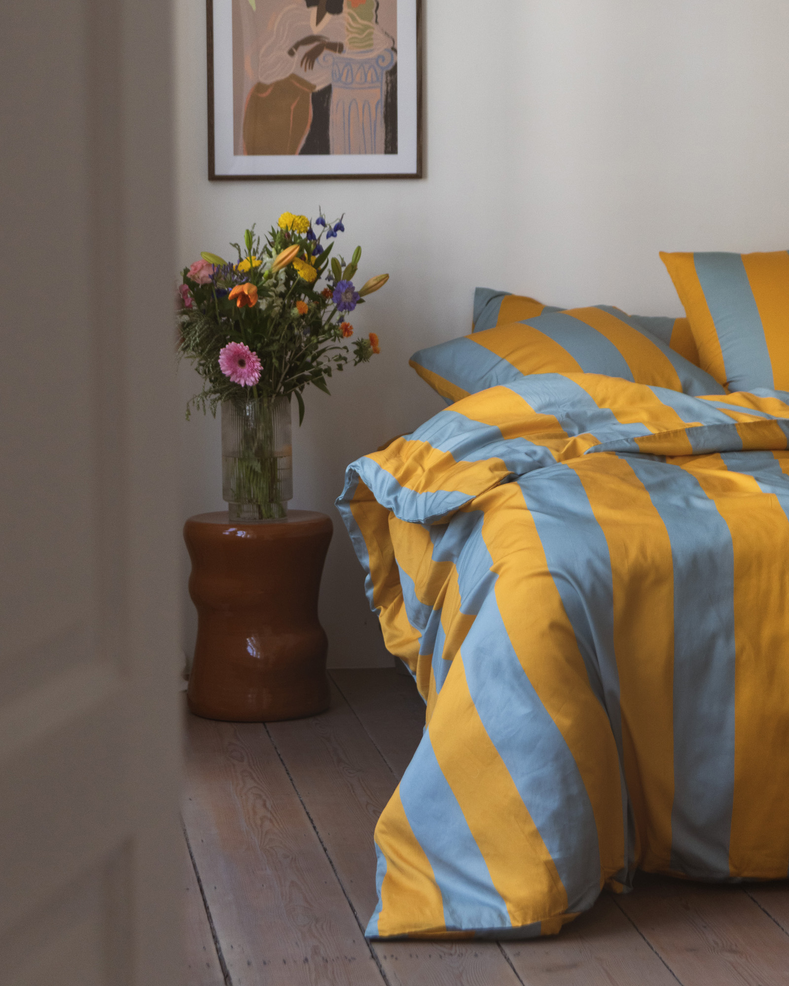 Dekbedset EMILIO Gold/Atlantic