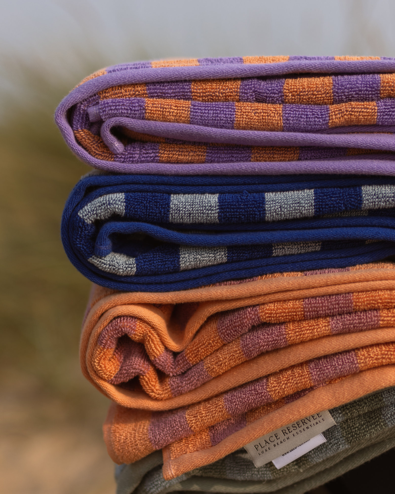 Beach towel CABANE Lavender/Peach