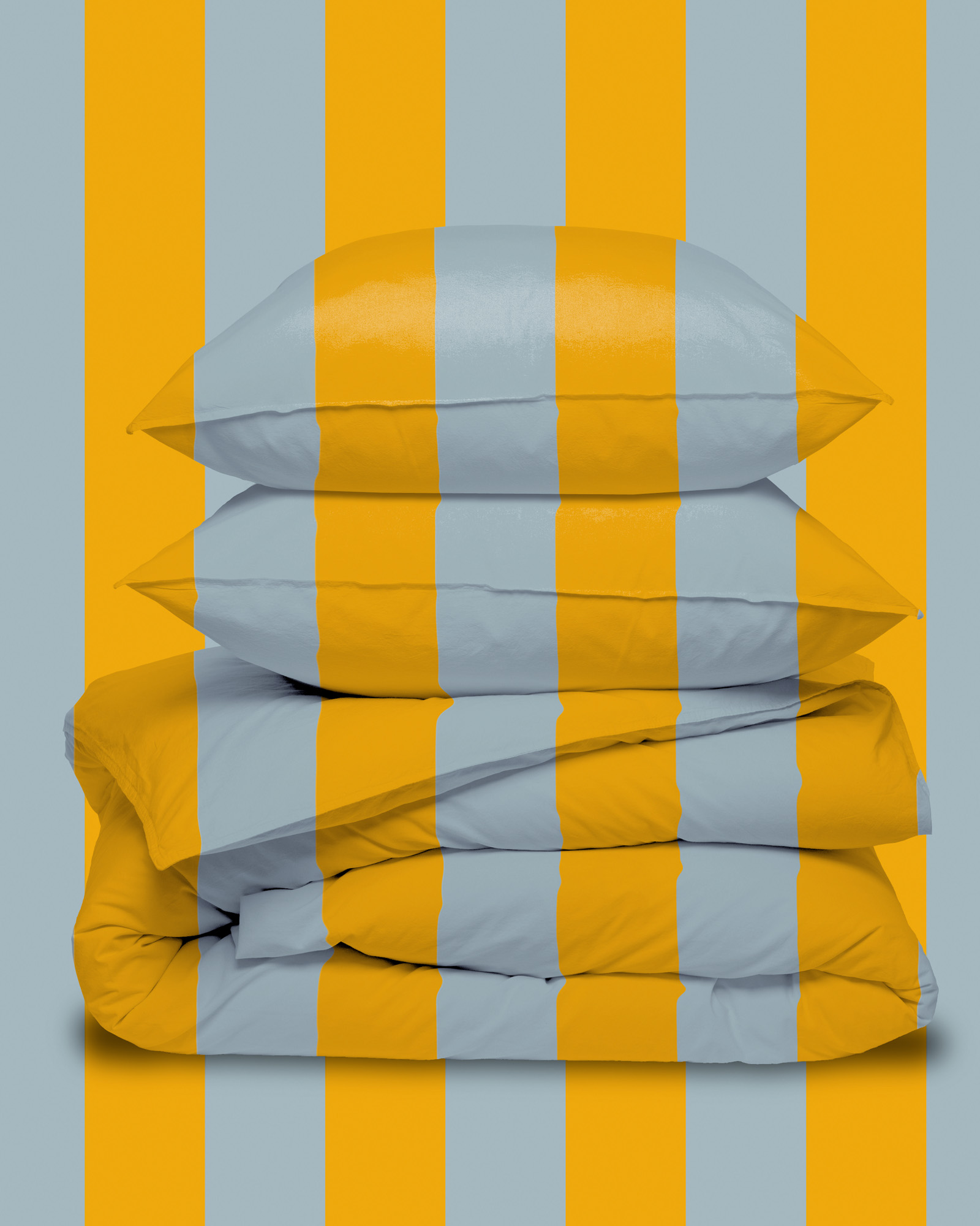 Dekbedset EMILIO Gold/Atlantic