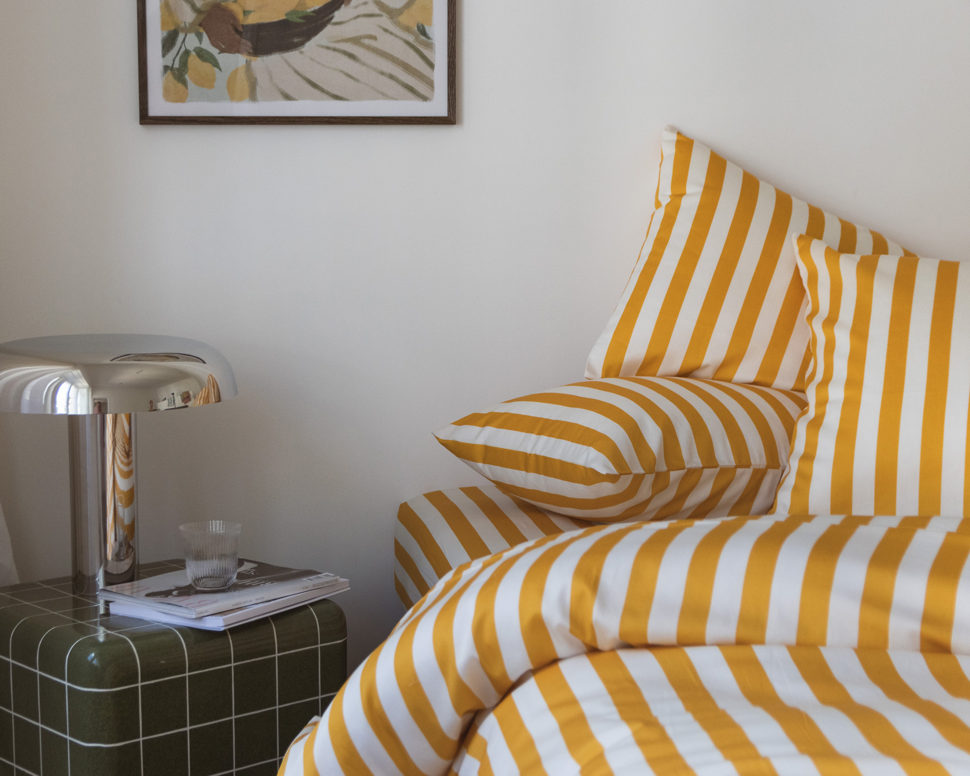 Taie d'oreiller GIULIETTA Gold/Ivory