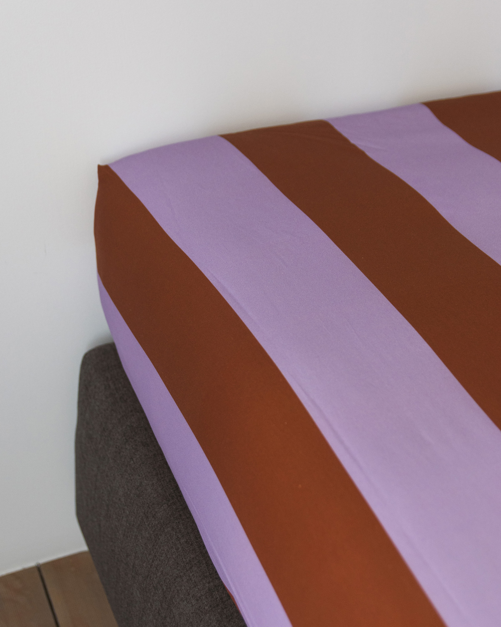 Hoeslaken EMILIO Lavender/Tan