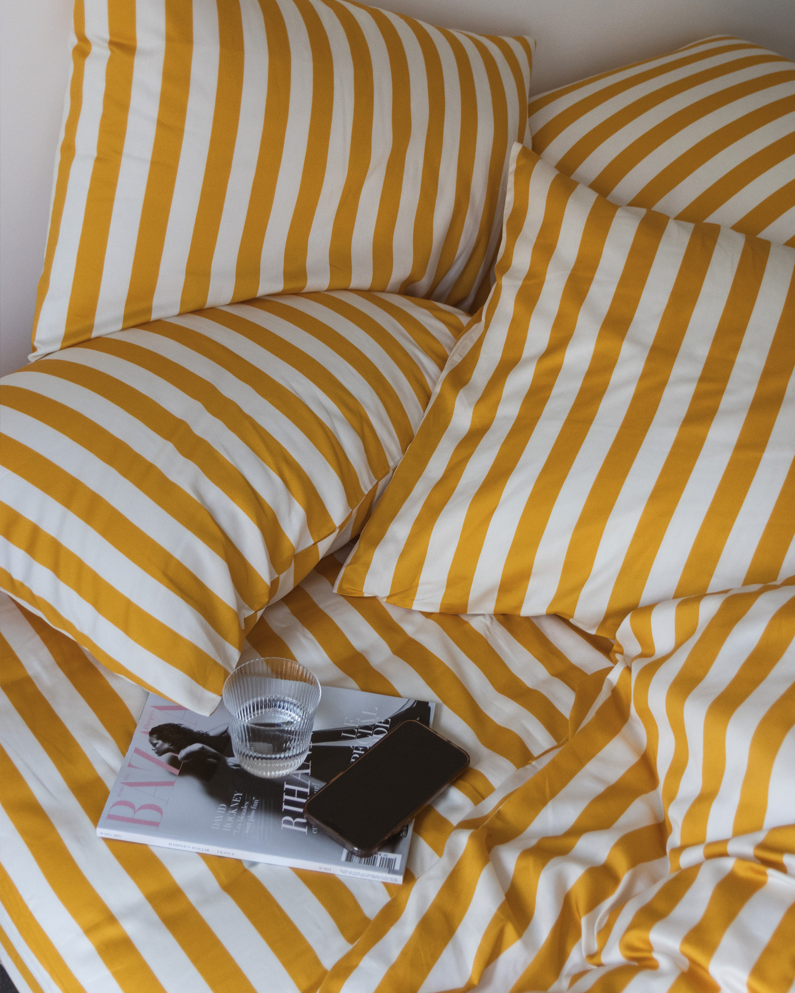 Dekbedset GIULIETTA Gold/Ivory