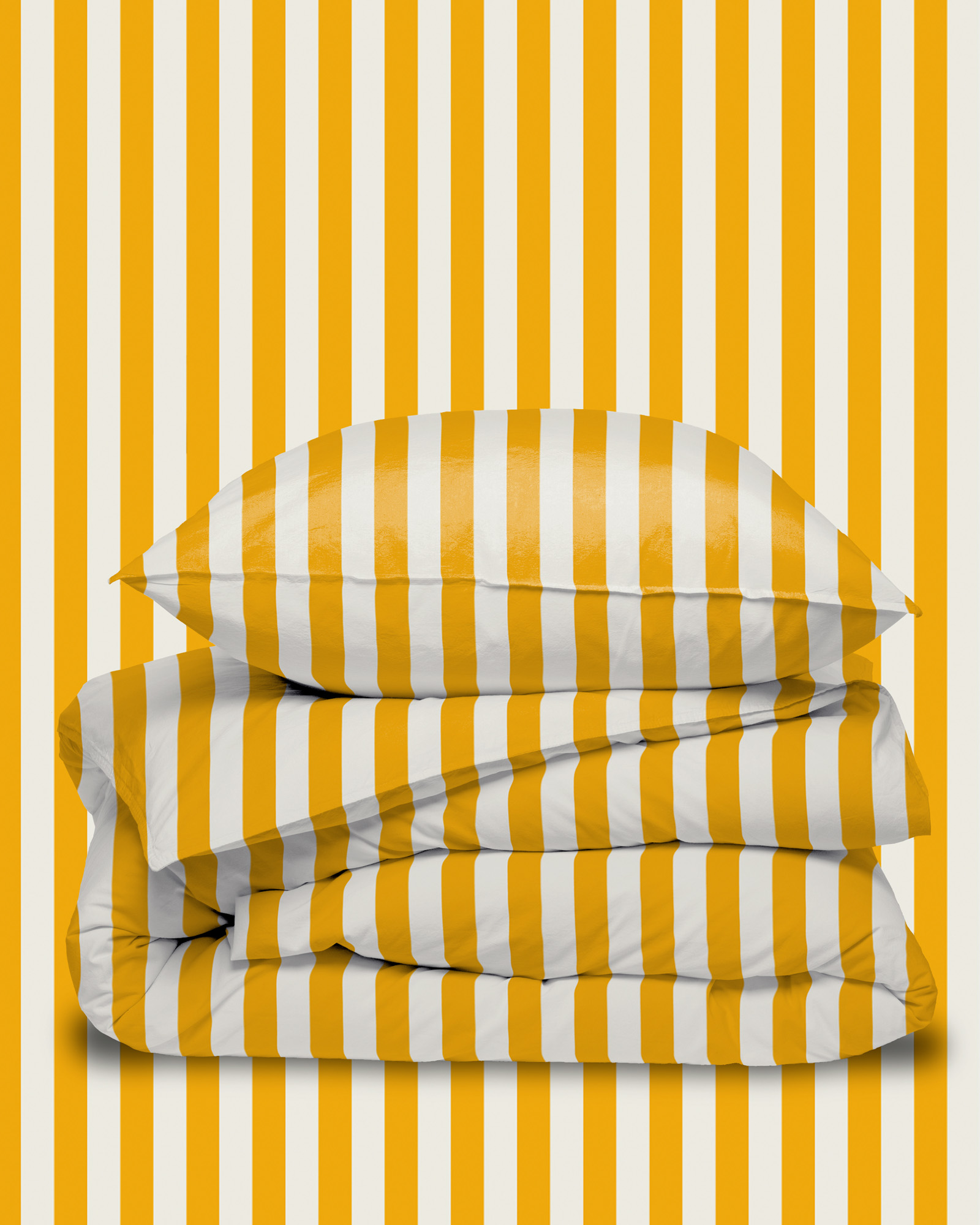 Dekbedset GIULIETTA Gold/Ivory