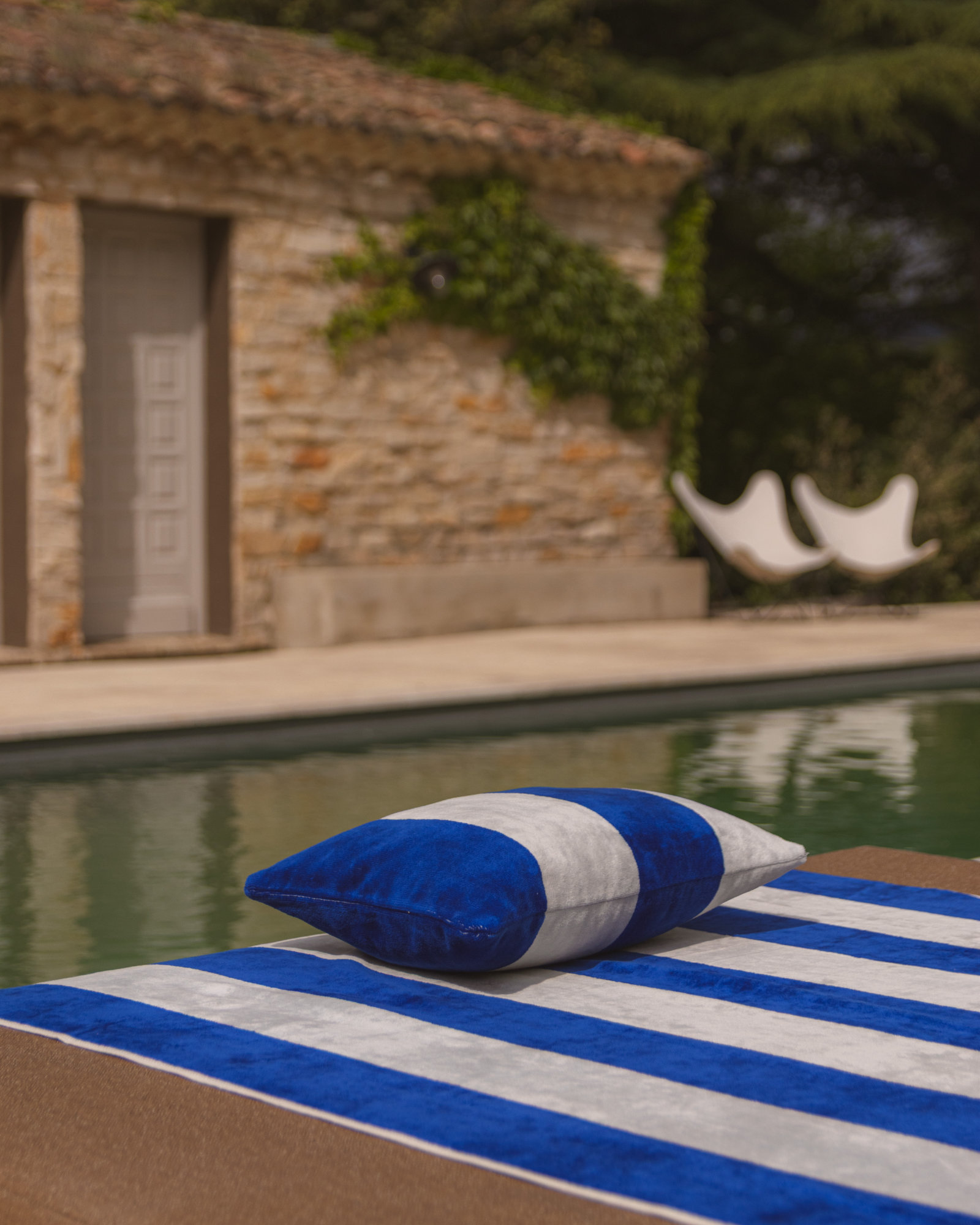 Coussin PLACE RESERVEE Mykonos Blue
