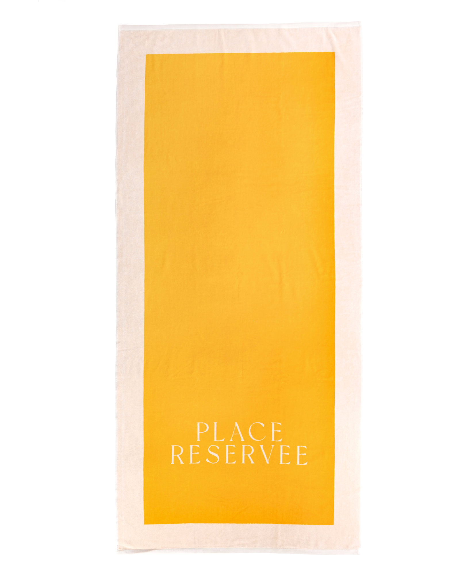 Drap de plage UNI PLACE RESERVEE Gold