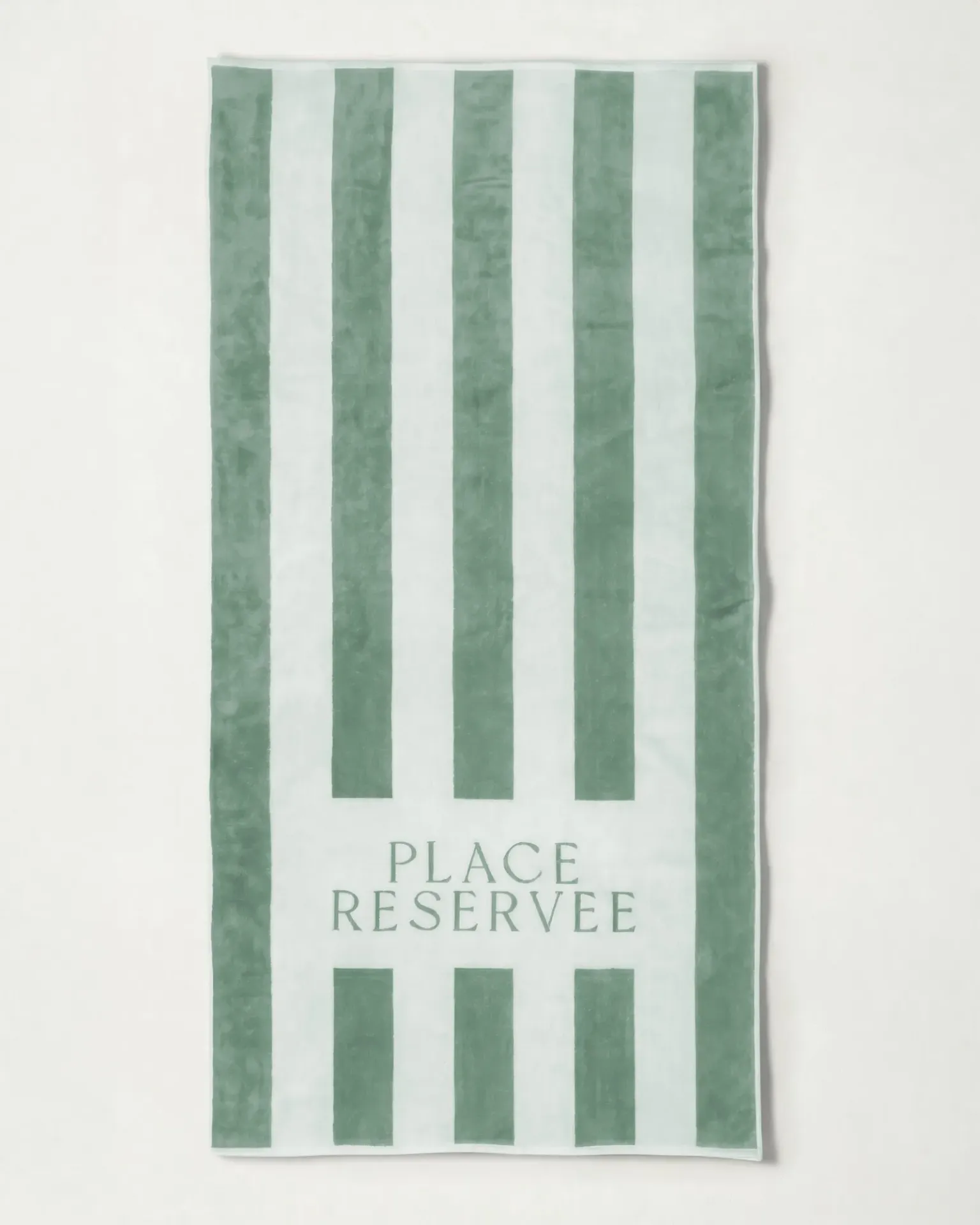 [STJPLAS22003] Beach towel PLACE RESERVEE (100x200 cm, Eucalyptus)
